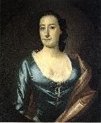 Jeremiah Theus Portrait of Elizabeth Prioleau Roupell painting